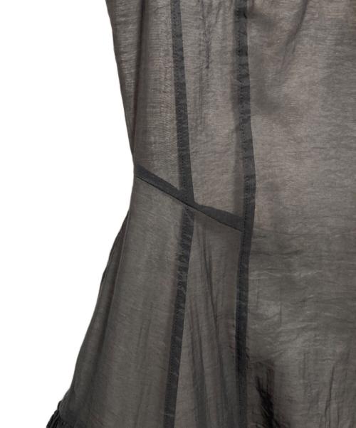 PRANK PROJECT（プランクプロジェクト）PRANK PROJECT (プランクプロジェクト) Flower shirring panel dress アイボリー×ブラック サイズ:36の古着・服飾アイテム