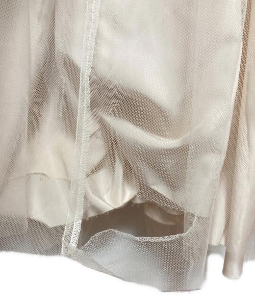 PRANK PROJECT（プランクプロジェクト）PRANK PROJECT (プランクプロジェクト) Flower shirring panel dress アイボリー×ブラック サイズ:36の古着・服飾アイテム