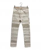 KAPITALキャピタル）の古着「切替プリズナーパンツ」｜ホワイト