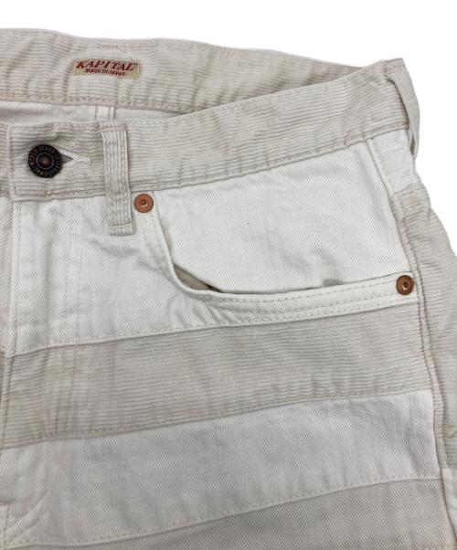 KAPITAL（キャピタル）KAPITAL (キャピタル) 切替プリズナーパンツ ホワイト サイズ:32の古着・服飾アイテム