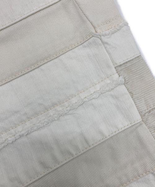 KAPITAL（キャピタル）KAPITAL (キャピタル) 切替プリズナーパンツ ホワイト サイズ:32の古着・服飾アイテム