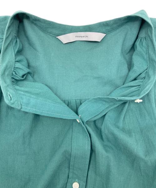 FRAMeWORK（フレームワーク）FRAMeWORK (フレームワーク) ローンギャザーワンピース2 グリーン サイズ:-の古着・服飾アイテム