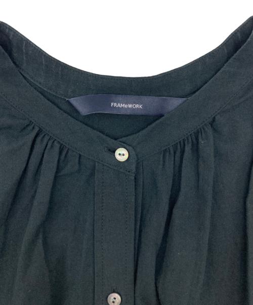 FRAMeWORK（フレームワーク）FRAMeWORK (フレームワーク) ローンギャザーワンピース2 ブラック サイズ:-の古着・服飾アイテム