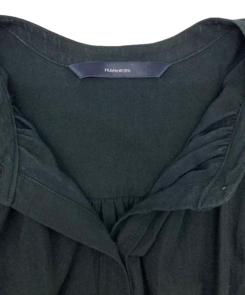 FRAMeWORK（フレームワーク）FRAMeWORK (フレームワーク) ローンギャザーワンピース2 ブラック サイズ:-の古着・服飾アイテム