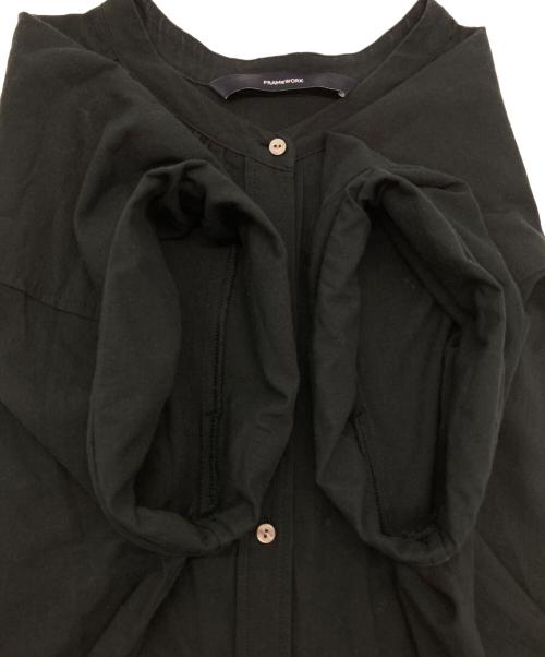 FRAMeWORK（フレームワーク）FRAMeWORK (フレームワーク) ローンギャザーワンピース2 ブラック サイズ:-の古着・服飾アイテム