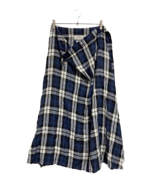 O'NEIL OF DUBLIN（オニールオブダブリン）O'NEIL OF DUBLIN (オニールオブダブリン) リネンスカート ネイビー サイズ:US8の古着・服飾アイテム