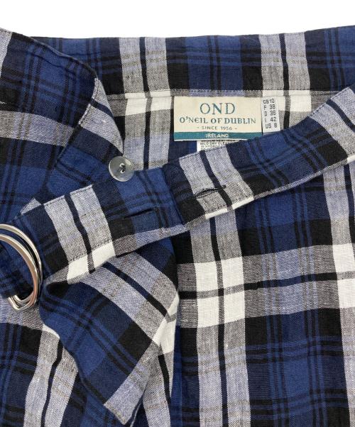 O'NEIL OF DUBLIN（オニールオブダブリン）O'NEIL OF DUBLIN (オニールオブダブリン) リネンスカート ネイビー サイズ:US8の古着・服飾アイテム