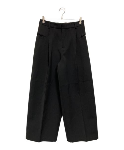 masonprince（メゾンプリンス）masonprince (メゾンプリンス) タックワイドパンツ ブラック サイズ:1の古着・服飾アイテム