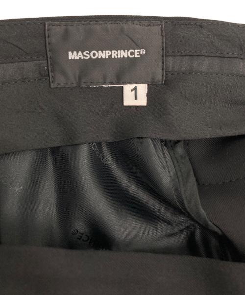 masonprince（メゾンプリンス）masonprince (メゾンプリンス) タックワイドパンツ ブラック サイズ:1の古着・服飾アイテム