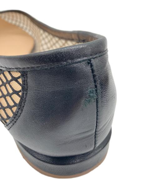 FABIO RUSCONI（ファビオルスコーニ）FABIO RUSCONI (ファビオルスコーニ) メッシュパンプス ブラック サイズ:23.5㎝の古着・服飾アイテム