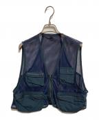 BEAMS BOYビームスボーイ）の古着「メッシュフィッシングベスト」｜ネイビー