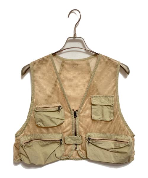 BEAMS BOY（ビームスボーイ）BEAMS BOY (ビームスボーイ) メッシュフィッシングベスト ベージュ サイズ:下記参照の古着・服飾アイテム