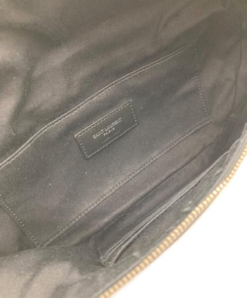 Saint Laurent Paris（サンローランパリ）Saint Laurent Paris (サンローランパリ) ウォッシュドデニム ボディバッグ ホワイト×ブラックの古着・服飾アイテム