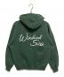 WIND AND SEA (ウィンダンシー) EMBROIDERY LOGO SWEAT HOODIE グリーン サイズ:M：7000円