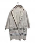 GALERIE VIEギャルリーヴィー）の古着「ウールダブルフェイス フーデットコート」｜ホワイト