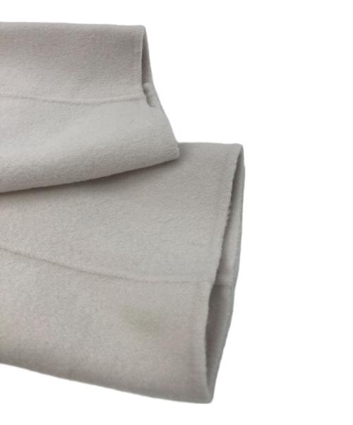 GALERIE VIE（ギャルリーヴィー）GALERIE VIE (ギャルリーヴィー) ウールダブルフェイス フーデットコート ホワイト サイズ:36の古着・服飾アイテム