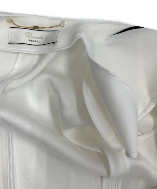DECADE（ディケイド）DECADE (ディケイド) CINDY / ダブルカラージャケット ホワイト サイズ:30の古着・服飾アイテム