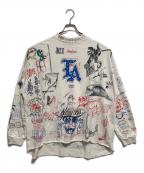 SAINT MICHAEL×BORN X RAISEDセントマイケル×ボーン レイズド）の古着「BR LS TEE/LA」｜ホワイト