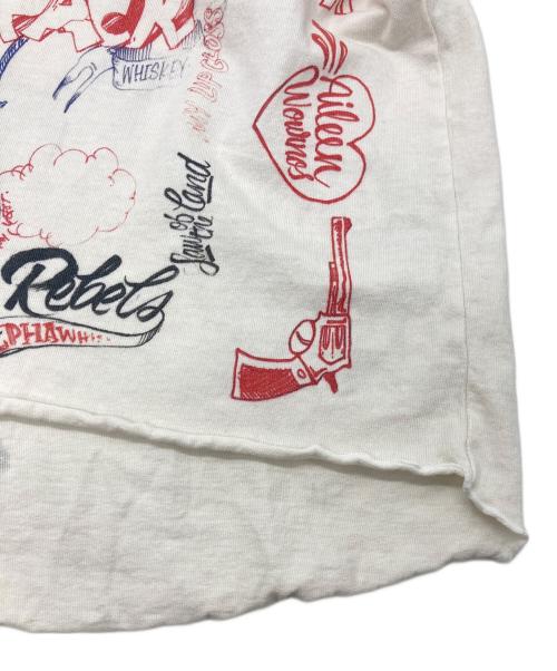 SAINT MICHAEL（セントマイケル）SAINT MICHAEL (セントマイケル) BORN X RAISED (ボーン レイズド) BR LS TEE/LA ホワイト サイズ:SIZE OSの古着・服飾アイテム