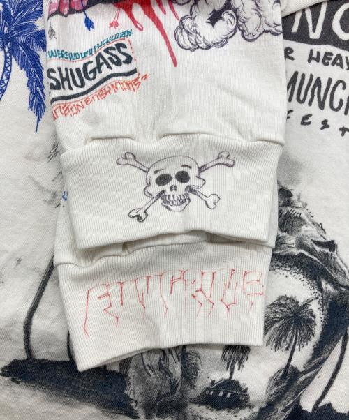 SAINT MICHAEL（セントマイケル）SAINT MICHAEL (セントマイケル) BORN X RAISED (ボーン レイズド) BR LS TEE/LA ホワイト サイズ:SIZE OSの古着・服飾アイテム