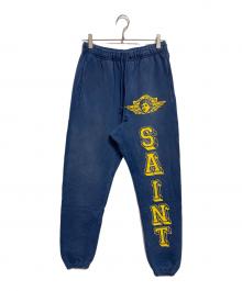 SAINT MICHAEL（セントマイケル）の古着「SWEAT PANTS ANGEL」｜ネイビー