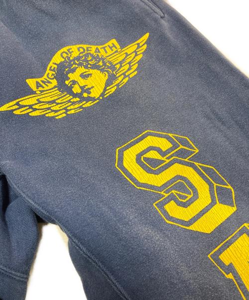 SAINT MICHAEL（セントマイケル）SAINT MICHAEL (セントマイケル) SWEAT PANTS ANGEL ネイビー サイズ:Sの古着・服飾アイテム