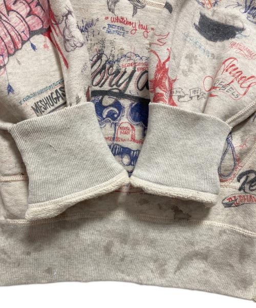 SAINT MICHAEL（セントマイケル）SAINT MICHAEL (セントマイケル) BORN X RAISED (ボーン レイズド) BR HOODIE/LA グレー サイズ:Lの古着・服飾アイテム