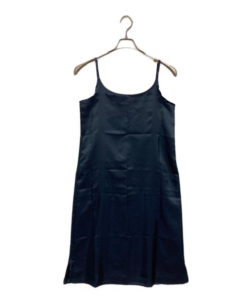 SHIPS any（シップスエニィ）SHIPS any (シップスエニィ) ジョーゼットプリーツフレンチスリーブワンピース ネイビー サイズ:FREEの古着・服飾アイテム