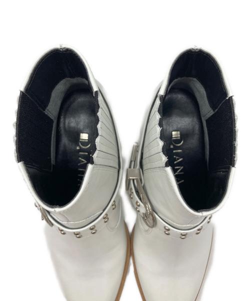 DIANA（ダイアナ）DIANA (ダイアナ) ブーツ ホワイト サイズ:22の古着・服飾アイテム