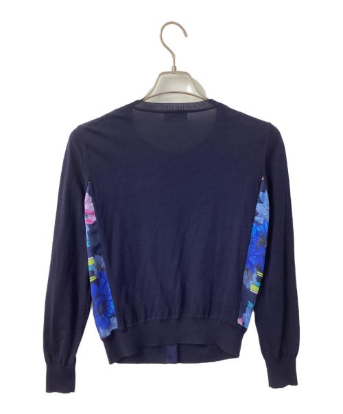 Paul Smith BLACK（ポールスミスブラック）Paul Smith BLACK (ポールスミスブラック) 切替カーディガン ネイビー サイズ:Mの古着・服飾アイテム