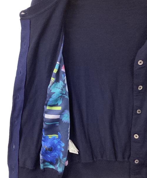 Paul Smith BLACK（ポールスミスブラック）Paul Smith BLACK (ポールスミスブラック) 切替カーディガン ネイビー サイズ:Mの古着・服飾アイテム