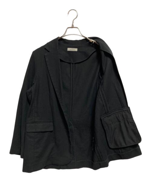 JOURNAL STANDARD relume（ジャーナルスタンダード レリューム）JOURNAL STANDARD relume (ジャーナルスタンダード レリューム) コットンリネンシングルジャケット ブラック サイズ:38の古着・服飾アイテム