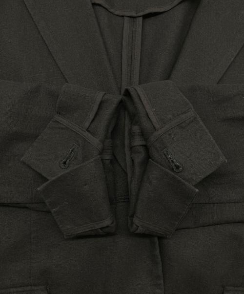 JOURNAL STANDARD relume（ジャーナルスタンダード レリューム）JOURNAL STANDARD relume (ジャーナルスタンダード レリューム) コットンリネンシングルジャケット ブラック サイズ:38の古着・服飾アイテム