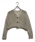 VERMEIL par ienaヴェルメイユ パー イエナ）の古着「シアークロップドニットカーディガン」｜ベージュ