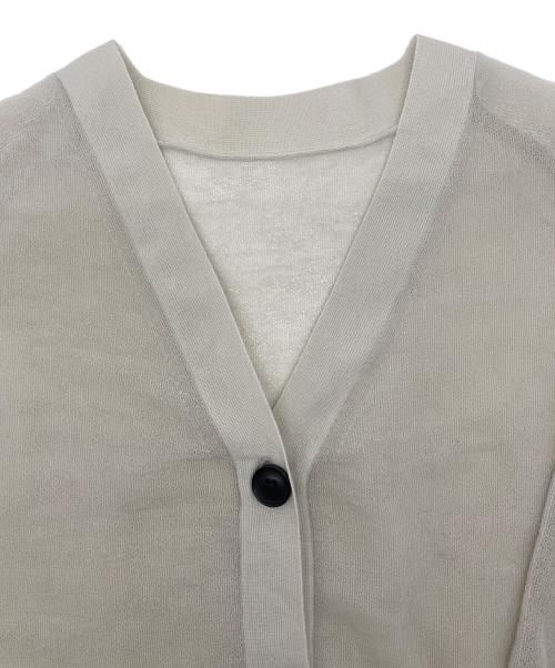 VERMEIL par iena（ヴェルメイユ パー イエナ）VERMEIL par iena (ヴェルメイユ パー イエナ) シアークロップドニットカーディガン ベージュ サイズ:なし(下記参照)の古着・服飾アイテム