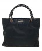 GUCCIグッチ）の古着「バンブー ハンドバッグ」｜ブラック