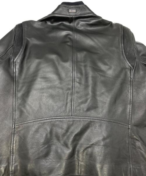 HUGO BOSS（ヒューゴ ボス）HUGO BOSS (ヒューゴ ボス) Mercedes Benz (メルセデスベンツ) シングルライダースジャケット ブラック サイズ:48の古着・服飾アイテム