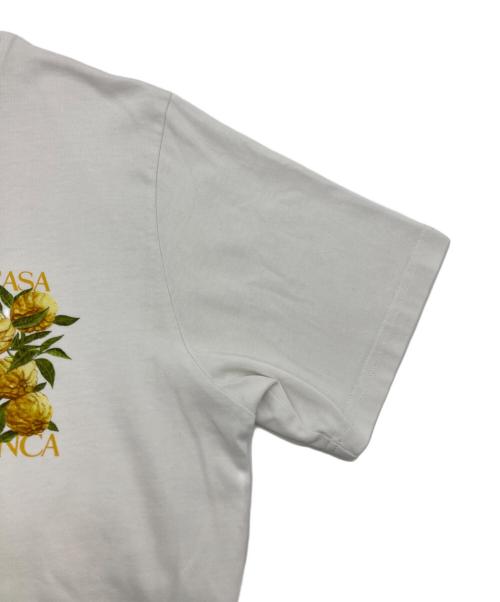 CASABLANCA（カサブランカ）CASABLANCA (カサブランカ) Yuzu T-Shirt ホワイト サイズ:Lの古着・服飾アイテム