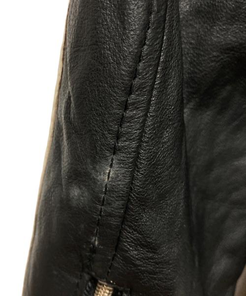 glitter（グリッター）glitter (グリッター) シングルライダースジャケット ブラック サイズ:42の古着・服飾アイテム