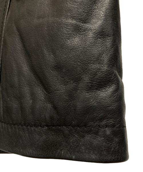 glitter（グリッター）glitter (グリッター) シングルライダースジャケット ブラック サイズ:42の古着・服飾アイテム