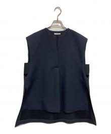 LE PHIL（ル フィル）の古着「マトラッセトリプルクロスジレ」｜ネイビー