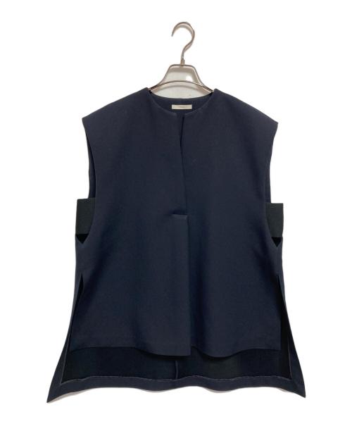 LE PHIL（ル フィル）LE PHIL (ル フィル) マトラッセトリプルクロスジレ ネイビー サイズ:FREEの古着・服飾アイテム