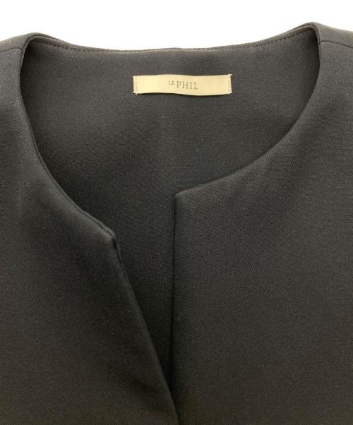 LE PHIL（ル フィル）LE PHIL (ル フィル) マトラッセトリプルクロスジレ ネイビー サイズ:FREEの古着・服飾アイテム