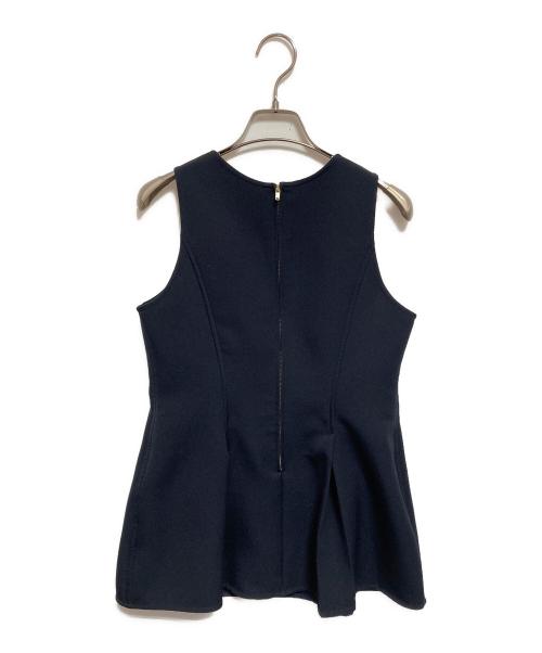 Noble（ノーブル）Noble (ノーブル) カーブシルエットノースリブラウス ネイビー サイズ:なしの古着・服飾アイテム