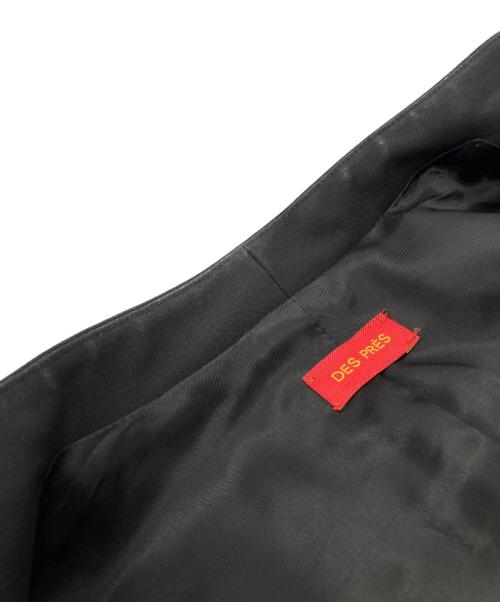 DES PRES（デ プレ）DES PRES (デ プレ) ノーカラージャケット ブラック サイズ:36の古着・服飾アイテム
