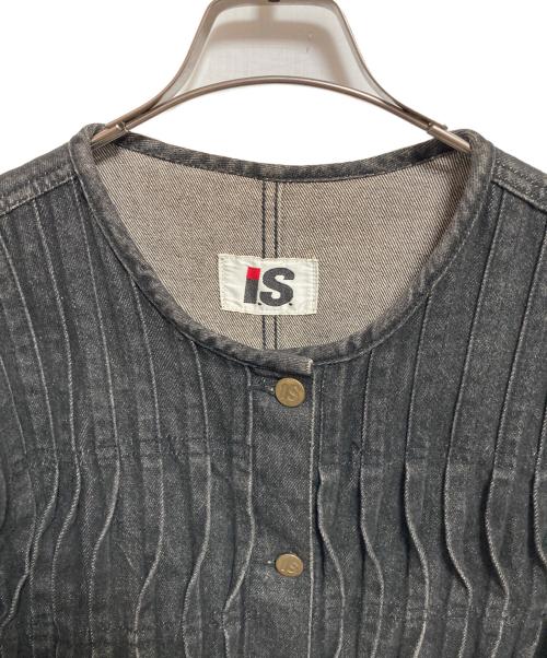 I.S.（アイエス）I.S. (アイエス) デニムジャケット ブラック サイズ:Mの古着・服飾アイテム