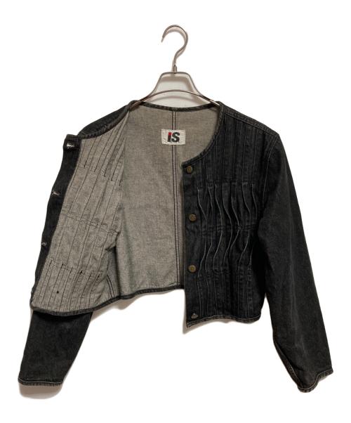 I.S.（アイエス）I.S. (アイエス) デニムジャケット ブラック サイズ:Mの古着・服飾アイテム