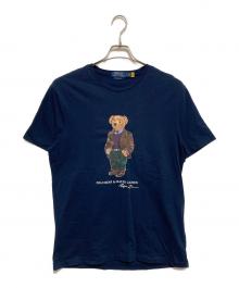 POLO RALPH LAUREN（ポロ・ラルフローレン）の古着「プリントTシャツ」｜ネイビー