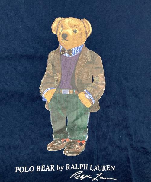 POLO RALPH LAUREN（ポロ・ラルフローレン）POLO RALPH LAUREN (ポロ・ラルフローレン) プリントTシャツ ネイビー サイズ:Lの古着・服飾アイテム