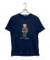 POLO RALPH LAUREN（ポロ・ラルフローレン）の古着「プリントTシャツ」｜ネイビー